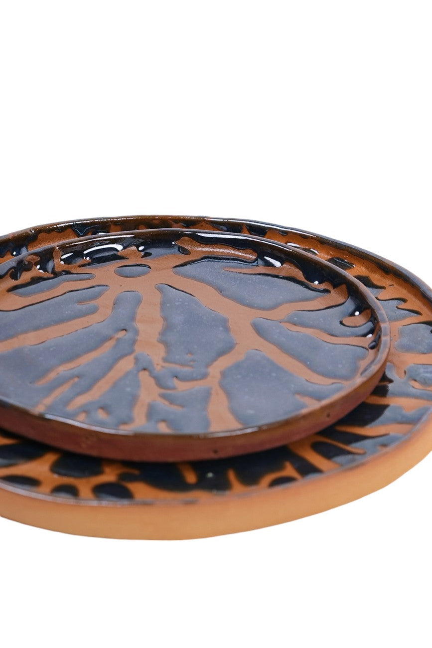 Prato de Cerâmica Azure Ripples