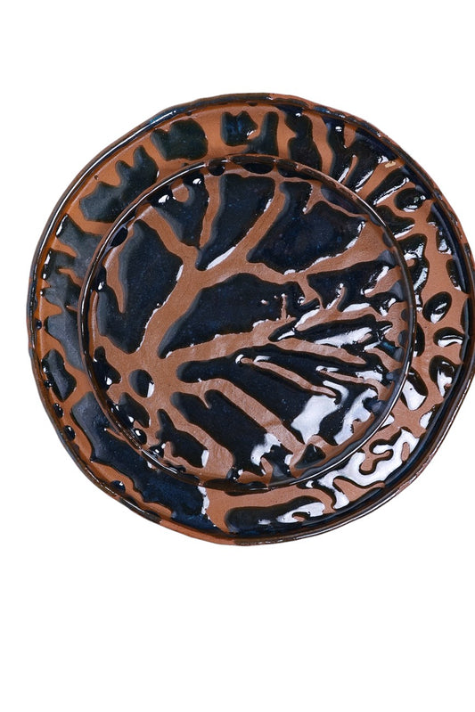 Prato de Cerâmica Azure Ripples