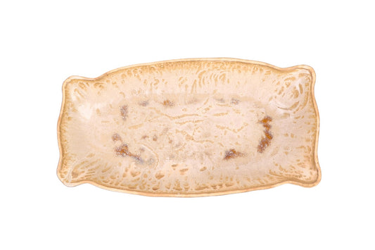 Travessa Retangular em Cerâmica Feita à Mão