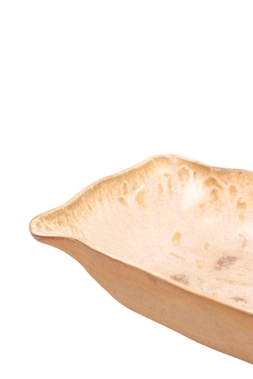 Travessa Retangular em Cerâmica Feita à Mão