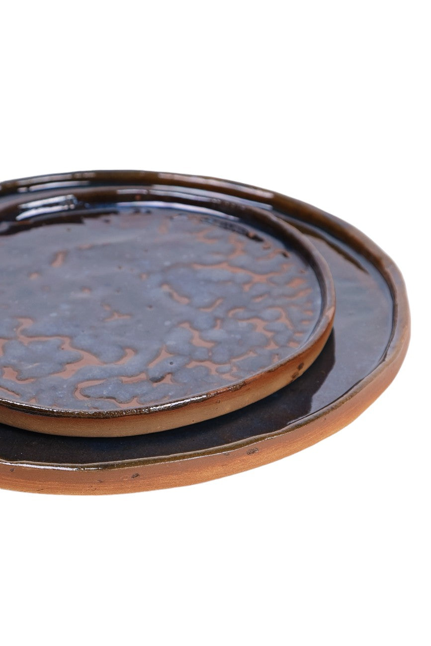 Prato de Cerâmica Ondas Azuis – Coleção Inspirações Oceânicas