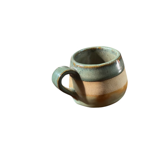 Caneca de Cerâmica Verde Floresta - Coleção Charme Rústico