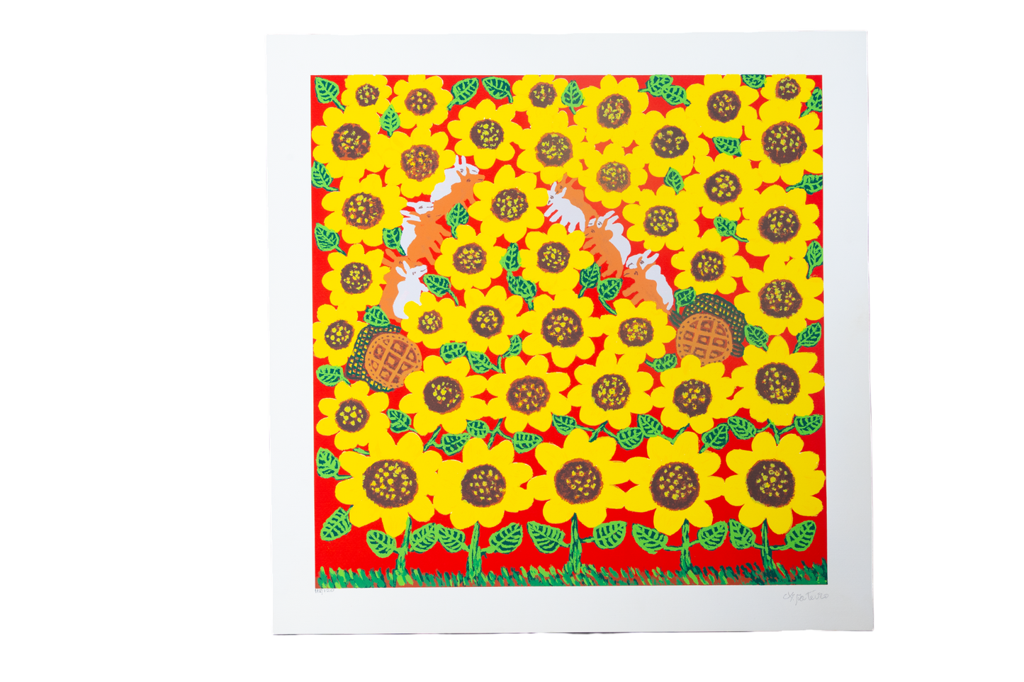 Girassóis/Carro de Boi - Antônio Poteiro