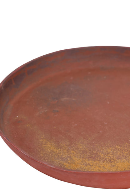 Tigela de Cerâmica Rústica em Tons Terrosos