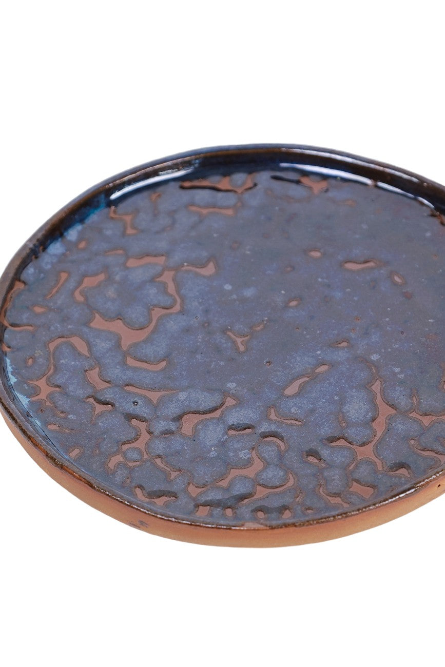 Prato de Cerâmica Cosmic Voyage – Coleção Midnight Galaxy