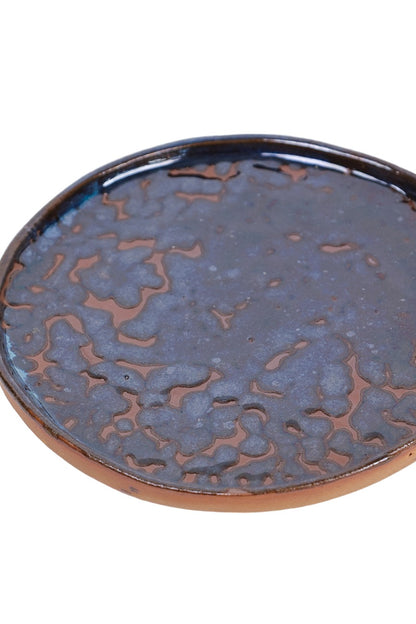 Prato de Cerâmica Cosmic Voyage – Coleção Midnight Galaxy