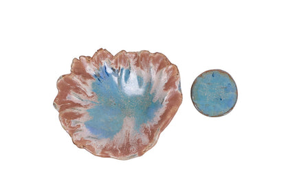 Prato de Salada em Cerâmica Coral Reef – Coleção Oceanic Inspirations