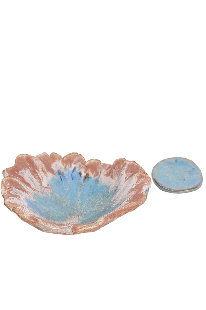 Prato de Salada em Cerâmica Coral Reef – Coleção Oceanic Inspirations