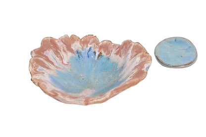 Prato de Salada em Cerâmica Coral Reef – Coleção Oceanic Inspirations