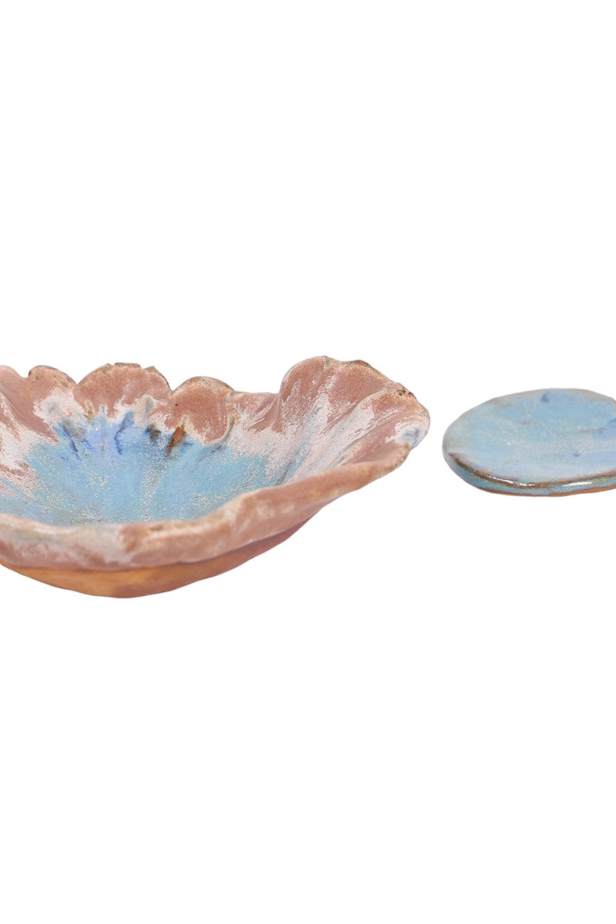 Prato de Salada em Cerâmica Coral Reef – Coleção Oceanic Inspirations