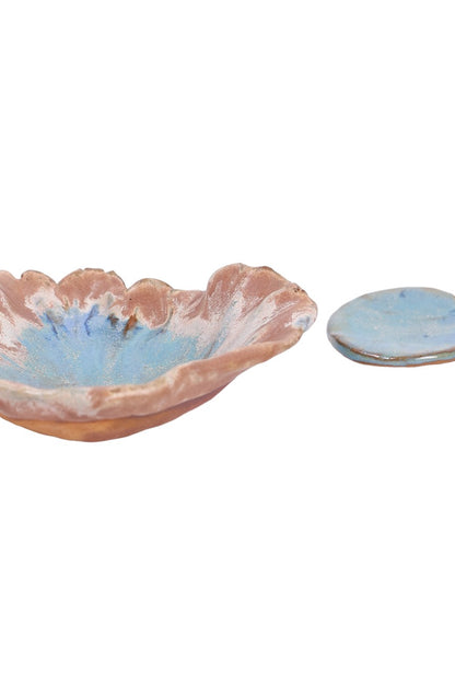 Prato de Salada em Cerâmica Coral Reef – Coleção Oceanic Inspirations