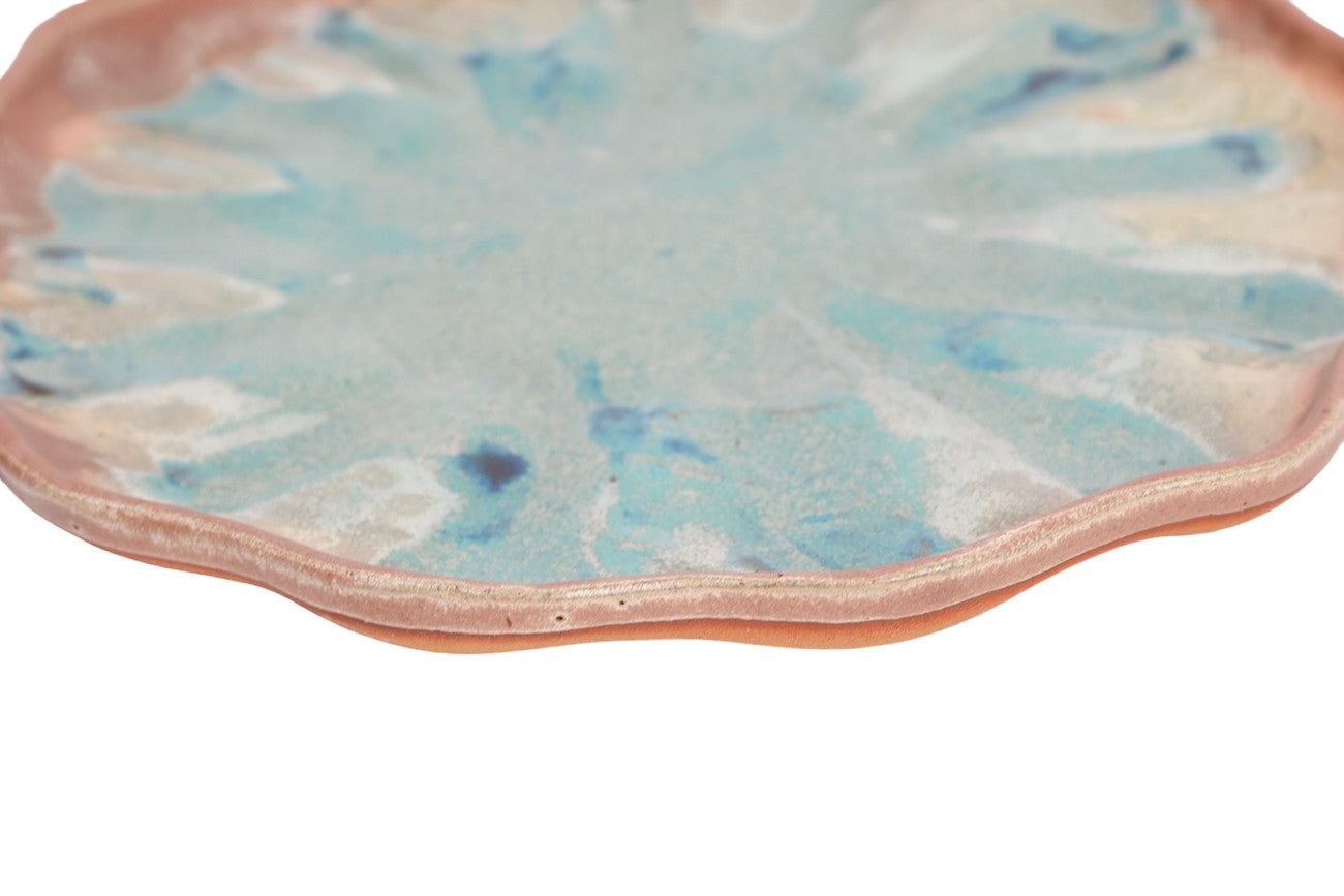 Prato de Cerâmica Coral Reef – Coleção Oceanic Inspirations