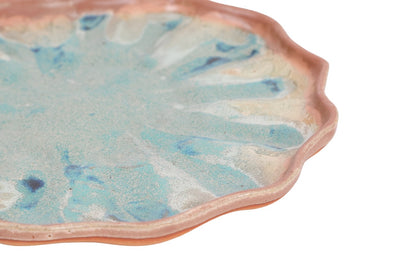 Prato de Cerâmica Coral Reef – Coleção Oceanic Inspirations