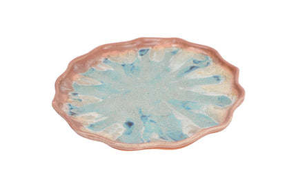 Prato de Cerâmica Coral Reef – Coleção Oceanic Inspirations